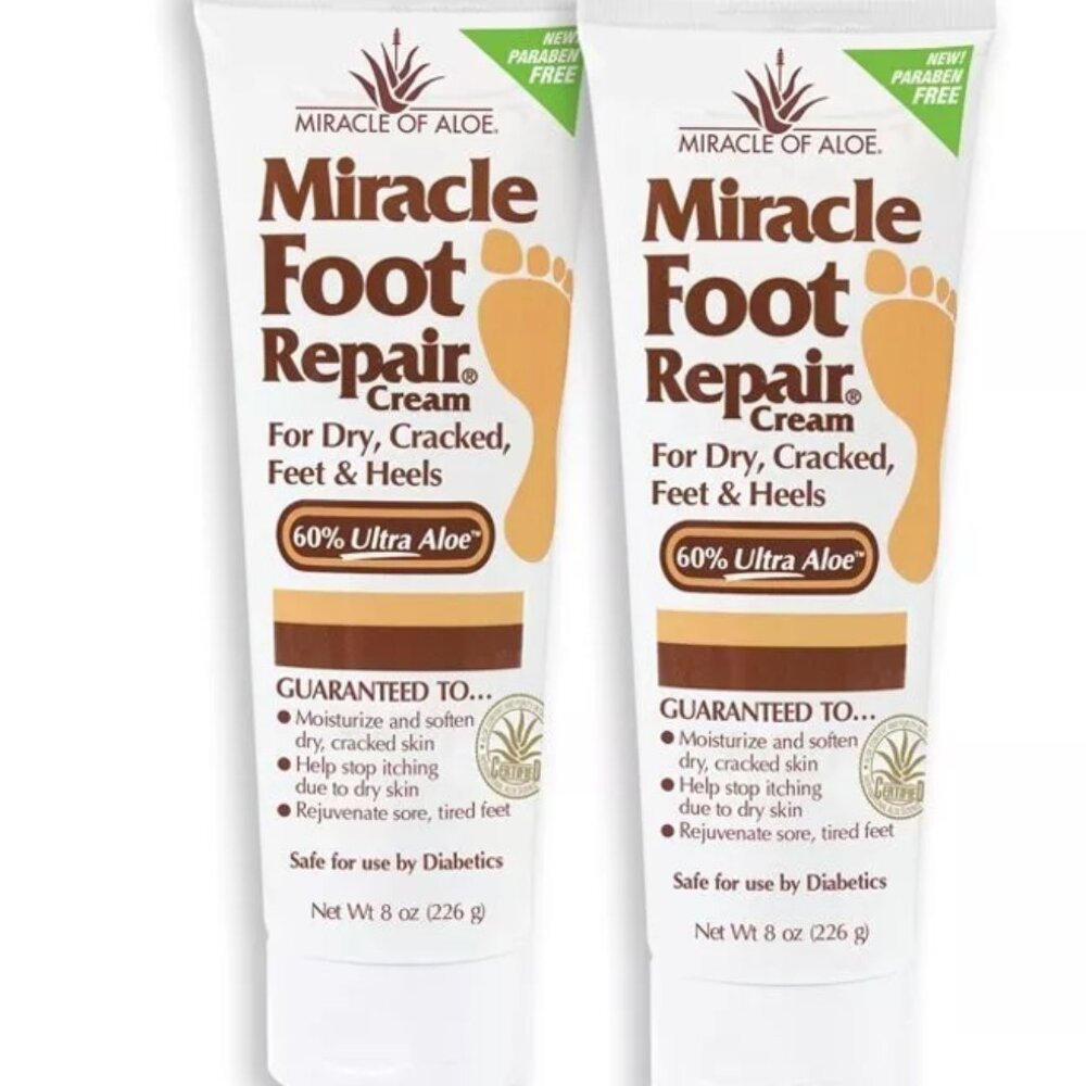 Miracle Foot Repair Cream – 2 Pack (8 oz Each)